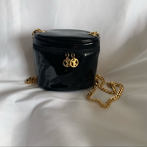 Paloma Picasso Black Patent Mini Purse - Picture 2 of 10